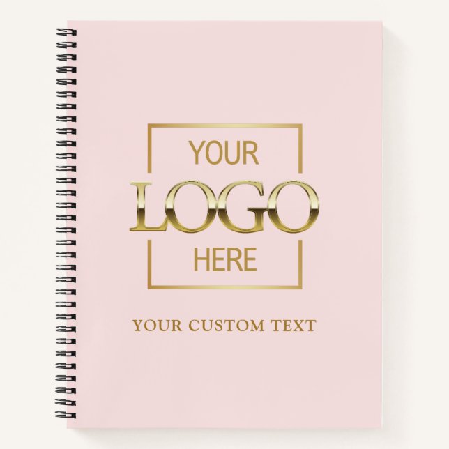 Simple Personalised Business Logo Promotional  Notebook (Front)