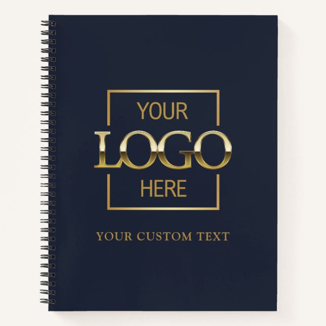 Simple Personalised Business Logo Promotional  Notebook (Front)