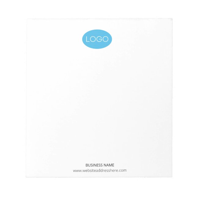 Simple Personalised, Custom Design Notepad (Front)