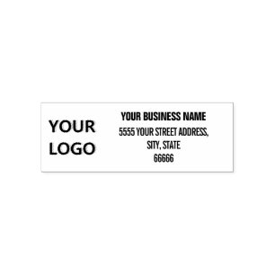 Simple Personalised Custom Logo Address Name Your Self-inking Stamp