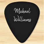 Simple Personalised Custom Name Guitar Pick<br><div class="desc">Add your name and create your personalised guitar pick. Click CUSTOMIZE to change the background colour or text colour. You can TRANSFER this DESIGN on other Zazzle products and adjust it to fit most of the Zazzle items. You can also click the CUSTOMIZE button to add, delete or change details...</div>