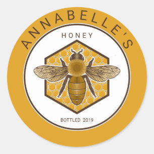 Simple Personalised Honey Label