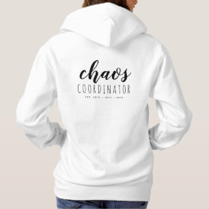 Simple Personalised Hoodie for Mum Black