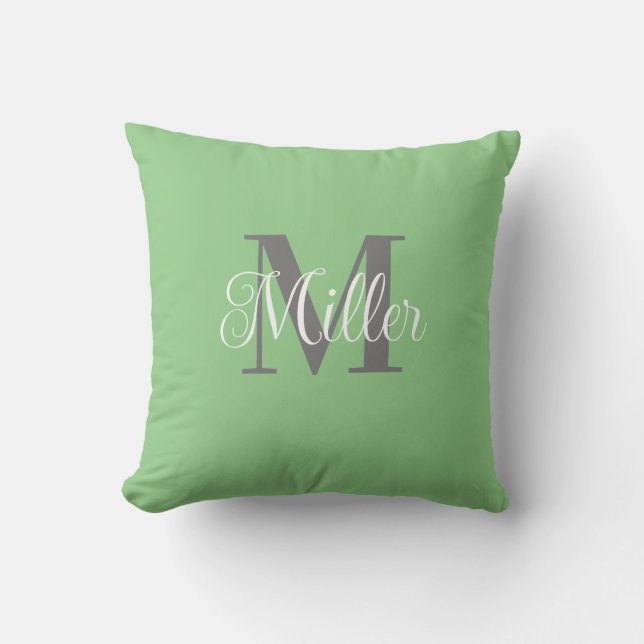 Simple Personalised Monogram  Cushion (Front)