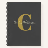 Simple Personalised Monogram in Black Checklist