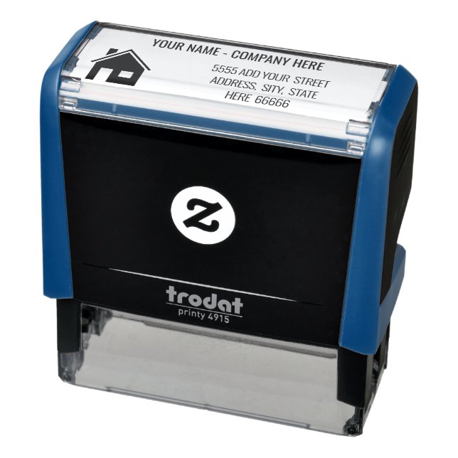 Simple Personalised Name Logo Address Stamp (Product)