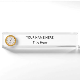 Simple Personalised Name Plate & Desk Sign