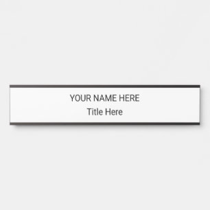 Simple Personalised Name Plate & Hanging Sign