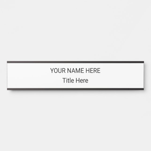 Simple Personalised Name Plate & Hanging Sign (Front)
