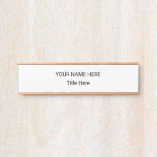 Simple Personalised Name Plate & Hanging Sign