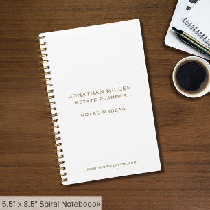 Simple Personalised Notebook