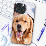 Simple Personalised Photo Name  iPhone 13 Pro Case<br><div class="desc">Now you can carry your best friend with you wherever you go with this custom photo iPhone case . This photo with personalised name design is trendy, elegant, cool and cute. Customise with your favourite photo and your name to personalise . Perfect for pet dog photo, family photo, or kids...</div>