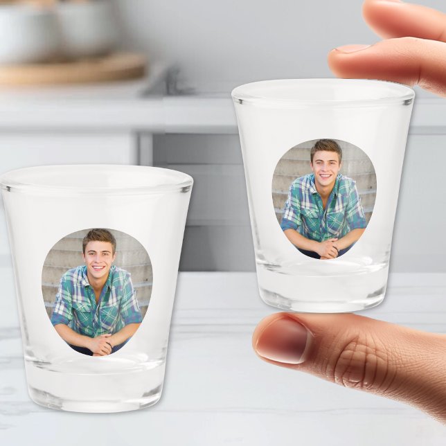 Simple Personalised Photo Shot Glass (Simple Personalized Photo Shot Glass )