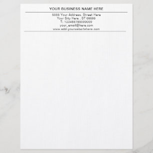 Simple Personalised Your Company Office Letterhead