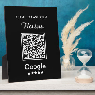 Simple Personalized Business Leave a Review Plaque