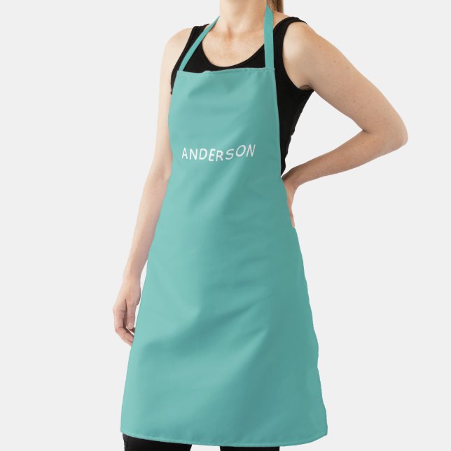 Simple Personalized Name Monogram | Elegant Custom Apron (Insitu)