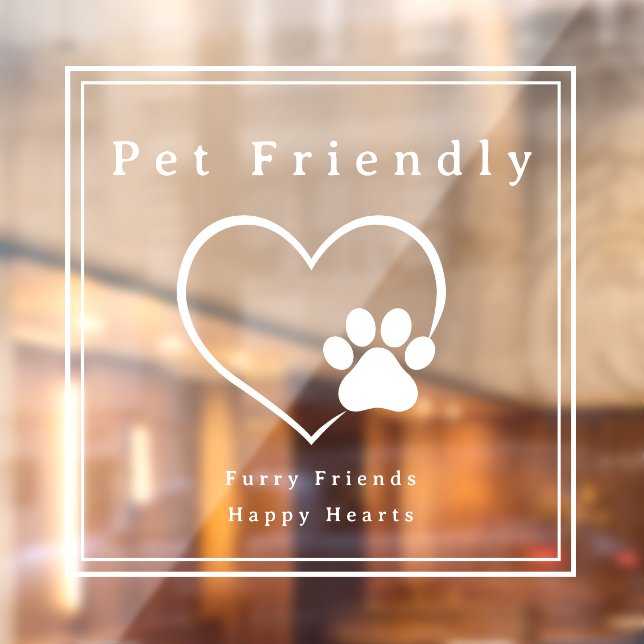 Simple Pet Friendly Heart Paw Print (Sheet 2)