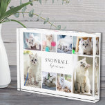 Simple Pet Photo Collage Block<br><div class="desc">Personalised "Best Cat Ever" Acrylic Photo Block. This simple and elegant acrylic photo block is a beautiful way to showcase cherished memories of your beloved pet. The design features space for a photo of your cat, with room for their name on the first line and "Best Cat Ever" on the...</div>