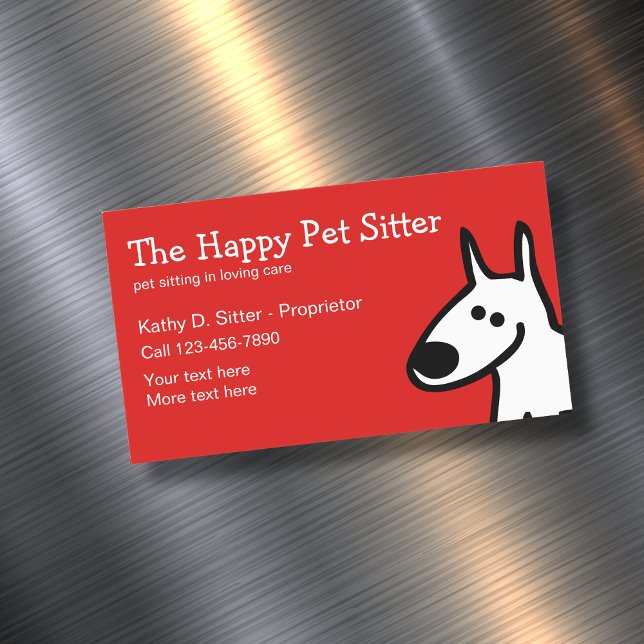 Simple Pet Sitter Design Business Magnets (Creator Uploaded)