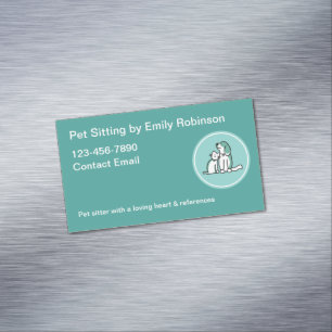 Simple Pet Sitter Modern Business Cards
