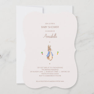 Simple Peter the Rabbit Invitation