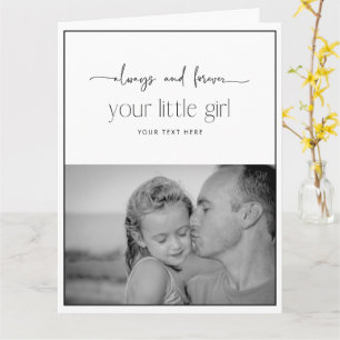 Simple Photo Birthday Father's Day Card for Dad
