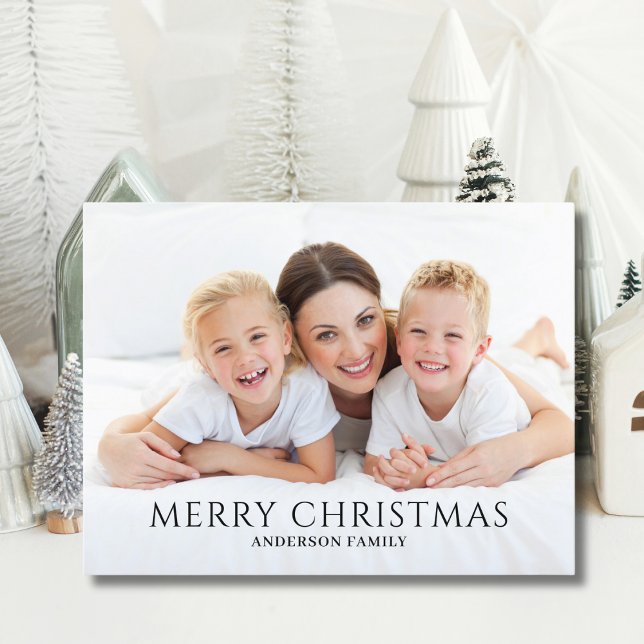 Simple Photo Christmas Holiday Postcard (Creator Uploaded)
