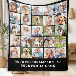 Simple Photo Collage 25 Picture Black Personalised Fleece Blanket<br><div class="desc">Cosy Memories Photo Collage Blanket Wrap yourself in warmth and cherished memories with our Cosy Memories Photo Collage Blanket. This beautifully crafted blanket is designed to showcase 25 of your favourite photos, making it the perfect personalised keepsake for any occasion. Key Features Modern and Simple Design: Our blanket features a...</div>
