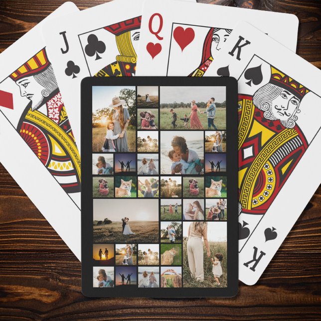 Simple Photo Collage Custom Playing Cards (Creator Uploaded)