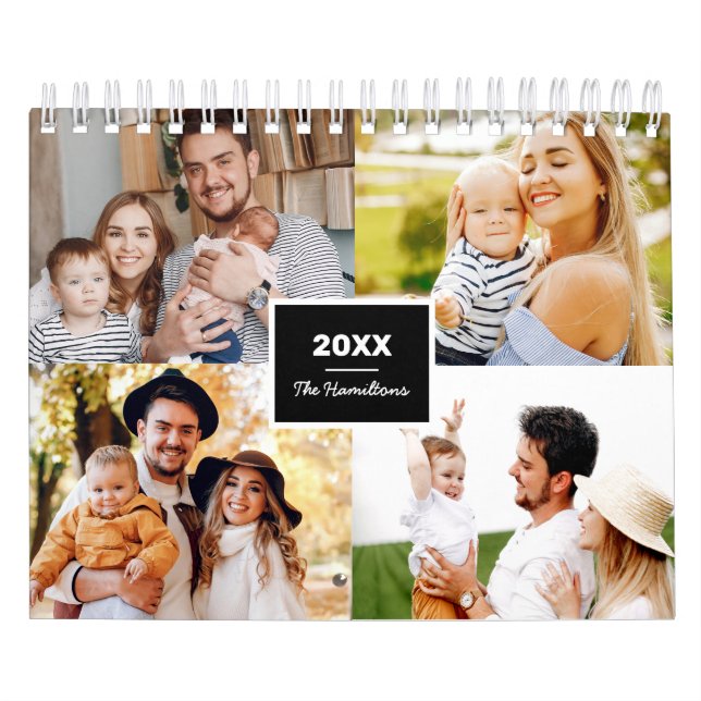 Simple Photo Collage Family 2022 Calendar (Cover)