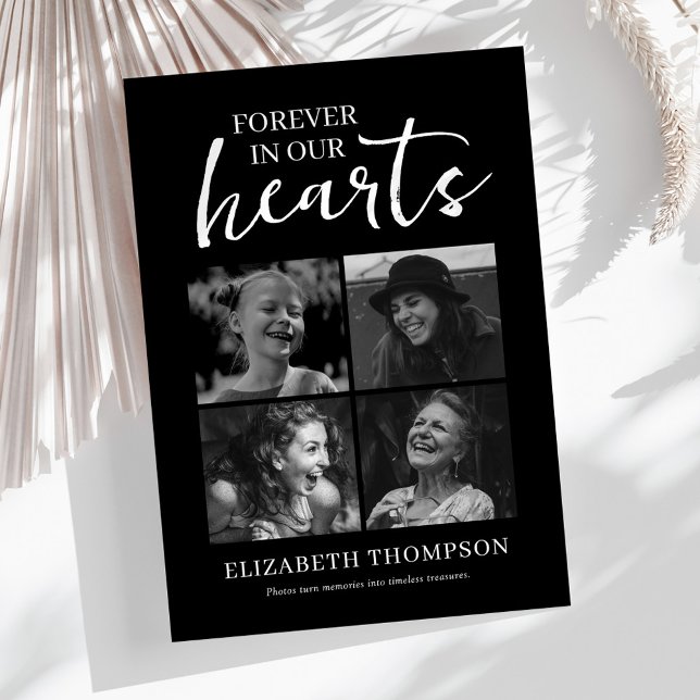 Simple Photo Collage Funeral Thank You Card (Creator Uploaded)
