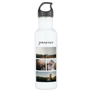 Simple Photo Collage Modern 710 Ml Water Bottle