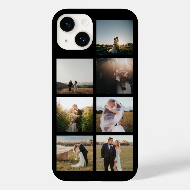 Simple Photo Collage Modern Case-Mate iPhone Case (Back)