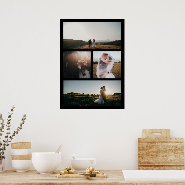 Simple Photo Collage Modern Poster (Kitchen)