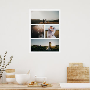Simple Photo Collage Modern Poster