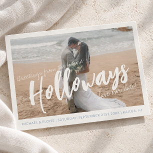 Simple Photo Destination Wedding Save the Date Announcement Postcard