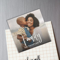 Simple Photo Family Calligraphy Script Overlay
