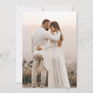 Simple Photo For Vellum/Acrylic Wedding Invitation