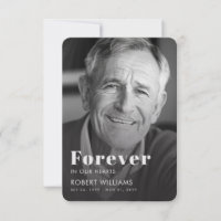 Simple Photo Funeral Forever In Our Hearts