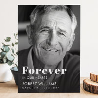 Simple Photo Funeral Forever In Our Hearts