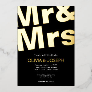 Simple Photo Gold Wedding