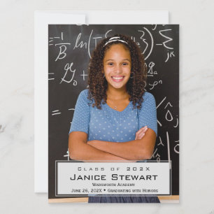 Simple Photo Graduation Announcement