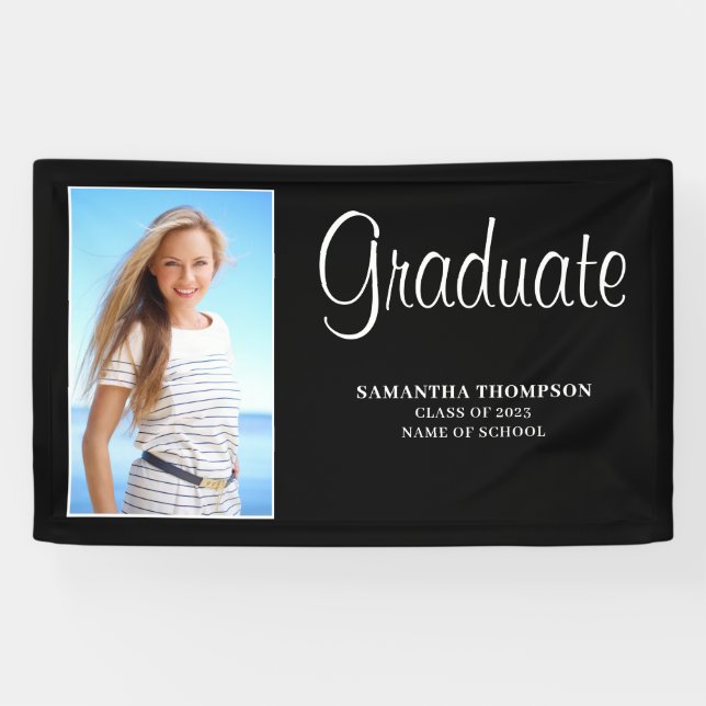 Simple Photo Graduation Banner (Horizontal)