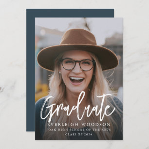 Simple Photo Graduation Class Of 2024 Invitation