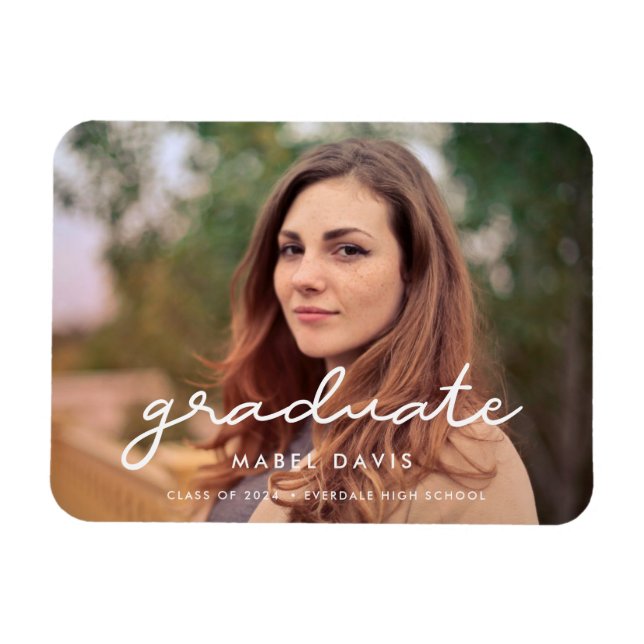 Simple Photo graduation Magnet (Horizontal)