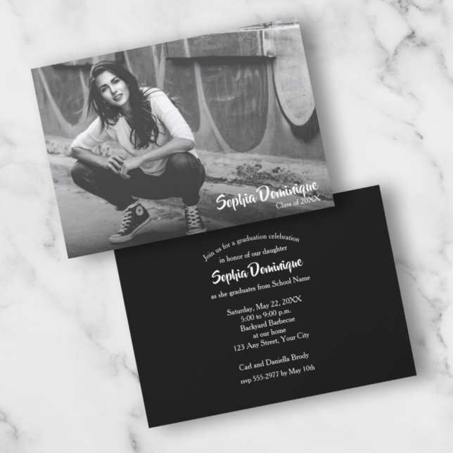 Simple Photo Graduation Party Invitations (Creator Uploaded)