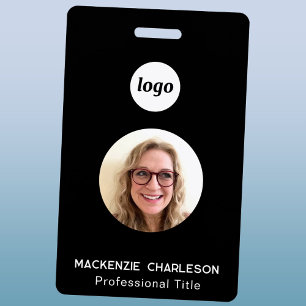 Simple Photo ID Business Nametag  Badge