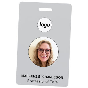 Simple Photo ID Business Nametag ID Badge