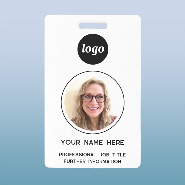Simple Photo ID Nametag  Badge (Creator Uploaded)