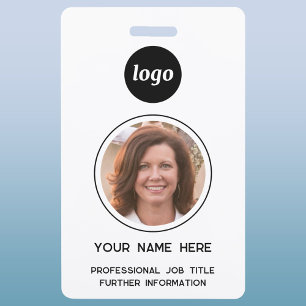 Simple Photo ID Nametag  Badge